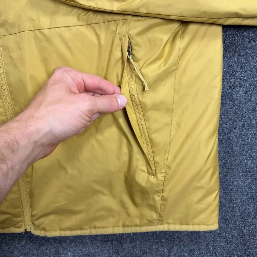 The North Face Men’s Large Mustard Yellow Insulated Full Zip Jacket Lightweight